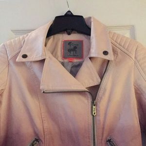 Hello💕 Sam Edelman Pink Ombré Moto Jacket NWT